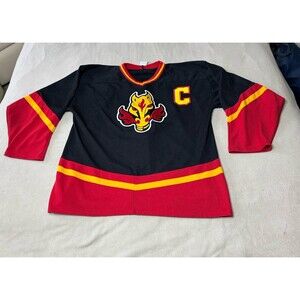 Calgary Flames Blasty Hockey Jersey #2 Grave Size Men’s L NHL Athletic Knit